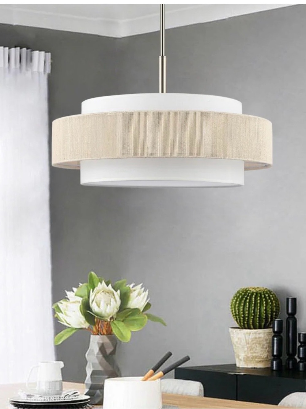 NIB 5-Light Drum Chandelier